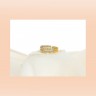 Anel com 16 DIAMANTE em OURO 19,2kl