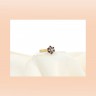 Anel com 6 DIAMANTES e 6 RUBIS em OURO 14kl