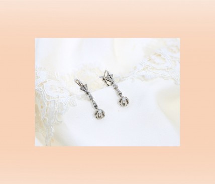 Brincos ANTIGOS com 10 DIAMANTES em OURO de 19,2kl