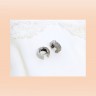 Argolas com 114 DIAMANTES em OURO de 19,2kl
