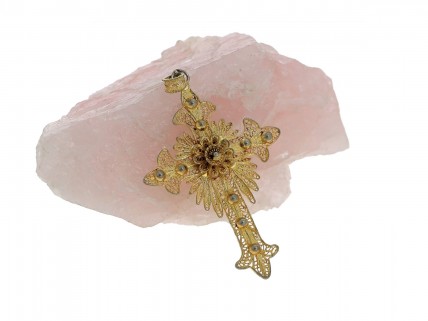 Cruz de Filigrana em Prata 835