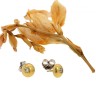 Brincos com 2 DIAMANTES em OURO 19,2 kl