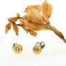 Brincos com 2 DIAMANTES em OURO 19,2 kl