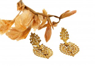 Brincos Rainha em OURO 19,2kl – FILIGRANA