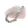 Pulseira com 3 DIAMANTES, em PRATA 925