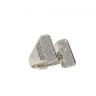 Anel com 98 DIAMANTES em OURO 19,2kl