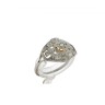 Anel Noivado com 15 DIAMANTES em OURO 19,2 kl