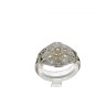 Anel Noivado com 15 DIAMANTES em OURO 19,2 kl