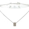 Fio com Pendente com 57 DIAMANTES em OURO 19,2 kl