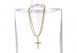 Fio com Cruz em OURO 19,2kl