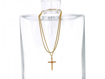 Fio com Cruz em OURO 19,2kl