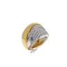 Anel com 24 DIAMANTES em OURO 19,2kl
