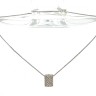 Fio com Pendente com 57 DIAMANTES em OURO 19,2 kl