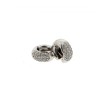 Argolas com 70 DIAMANTES  em OURO 19,2kl