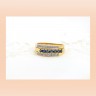 Anel com 17 DIAMANTES e 8 SAFIRAS em OURO 18kl