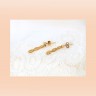 Brincos ANTIGOS com 8 DIAMANTES em OURO 19,2kl