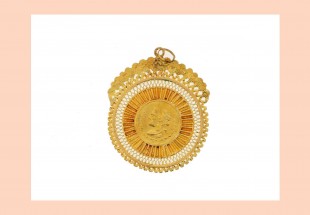 Medalha ANTIGA em OURO 19,2 kl