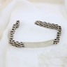 Pulseira ANTIGA com chapa em PRATA 833