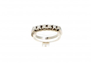 Anel 6 DIAMANTES em OURO 19,2 kl 
