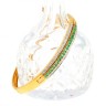 Escrava com 21 ESMERALDAS e 72 DIAMANTES em OURO 18kl