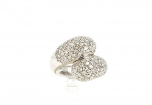 Anel com 108 DIAMANTES em OURO 19,2kl
