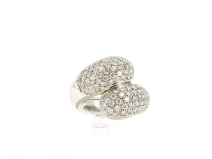 Anel com 108 DIAMANTES em OURO 19,2kl