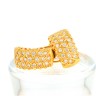 Brincos com 44 DIAMANTES em OURO 19,2 kl