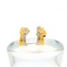 Brincos com 2 DIAMANTES em OURO 19,2 kl