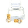 Brincos com 44 DIAMANTES em OURO 19,2 kl