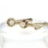 Brincos ANTIGOS com 4 DIAMANTES em OURO 19,2 kl