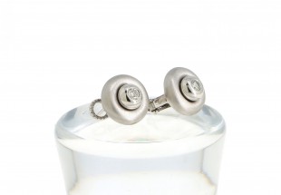 Brincos com 2 DIAMANTES em OURO 19,2 kl