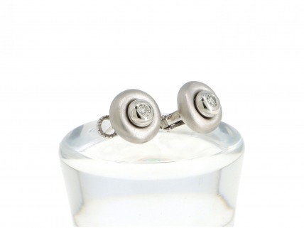 Brincos com 2 DIAMANTES em OURO 19,2 kl