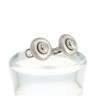 Brincos com 2 DIAMANTES em OURO 19,2 kl