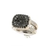 Anel com 76 DIAMANTES em OURO 19,2 kl