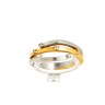 Anel Bicolor com 5 DIAMANTES em OURO 19,2 kl