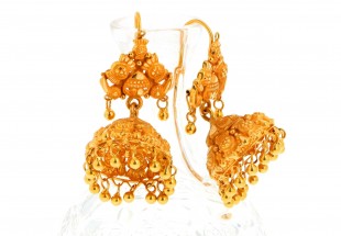 Brincos ALTA JOALHARIA em OURO 22 kl