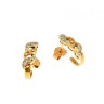 Brincos com 18 DIAMANTES em OURO 19,2 kl