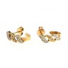 Brincos com 18 DIAMANTES em OURO 19,2 kl
