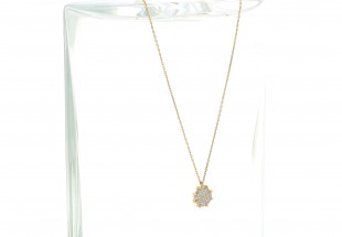 Fio com Pendente em OURO 19,2 kl