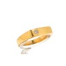 Anel com 1 DIAMANTE em OURO 19,2 kl