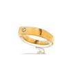 Anel com 1 DIAMANTE em OURO 19,2 kl