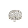 Anel ALTA JOALHARIA com 65 DIAMANTES em OURO 19,2 kl