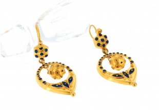 Brincos ANTIGOS em OURO 19,2 kl – FILIGRANA