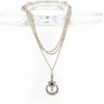 Colar ANTIGO com 14 DIAMANTES em OURO 19,2 kl 