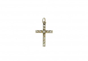 Pendente ANTIGO com 11 DIAMANTES