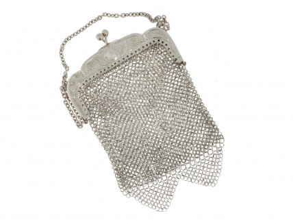 Bolsa ANTIGA em PRATA 833