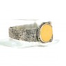 Bracelete com Libra em OURO 22 kl e PRATA