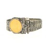 Bracelete com Libra em OURO 22 kl e PRATA