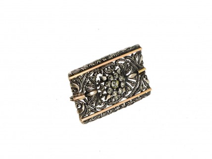 Alfinete peito em PRATA 835 e OURO 9kl