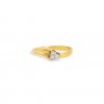 Anel 3 DIAMANTES  em OURO 19,2 kl